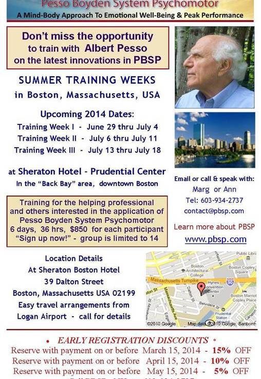 Summer PBSP Training Weeks with Albert&nbsp;Pesso