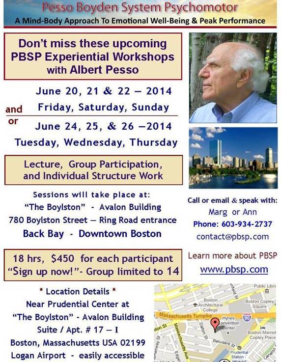 June Experiential PBSP Workshops with Albert&nbsp;Pesso